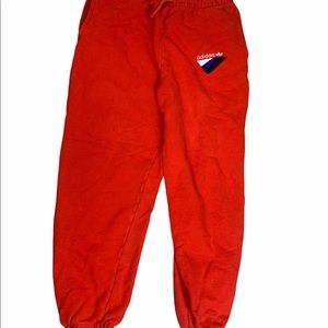 Adidas Red Jogger Sweatpants Mens Size Medium